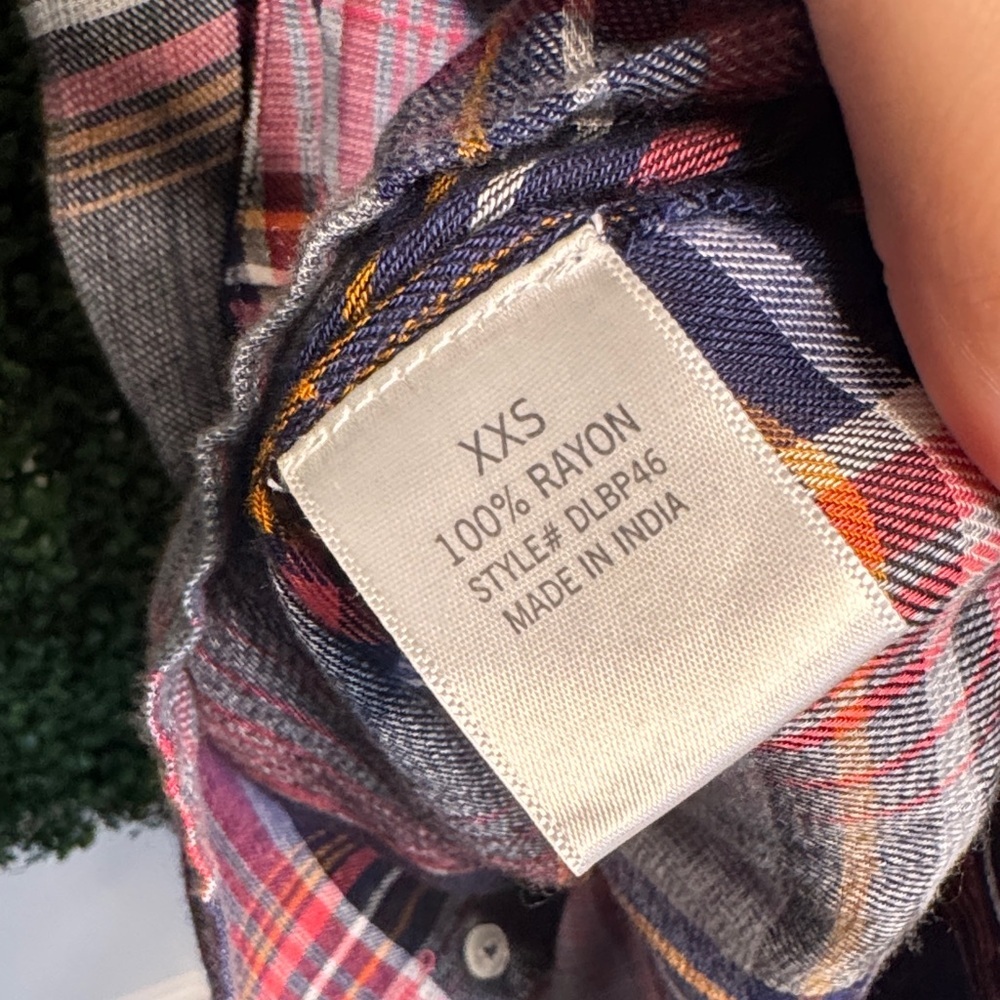 Plaid Button-Up Dress - Picture 4 of 4